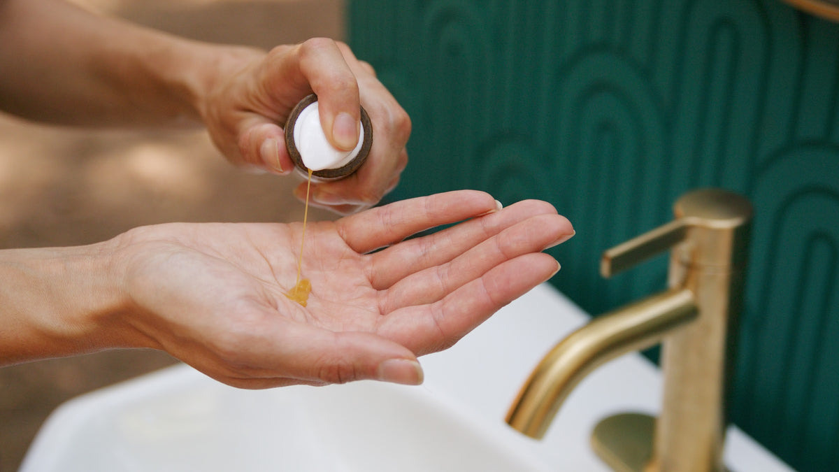Bright Side — serum dispensed into palm