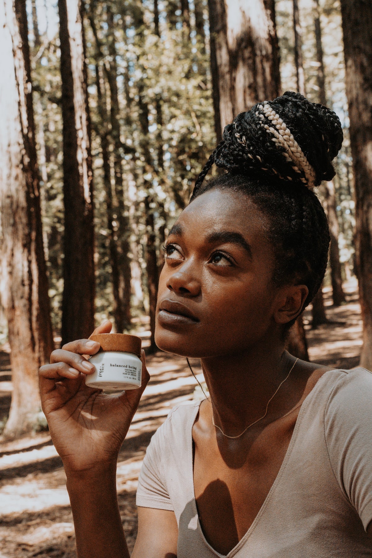 Balanced Being — natural light product portrait